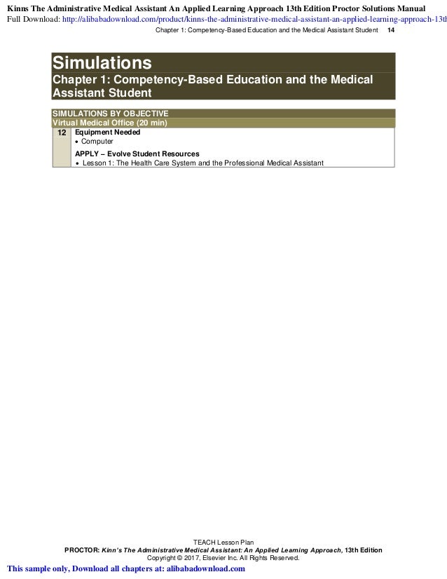 kinns the medical assistant 13th edition pdf free download
