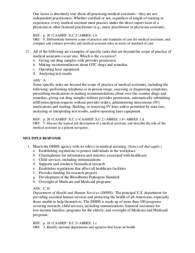 Kinns The Medical Assistant 13th Edition Proctor Test Bank