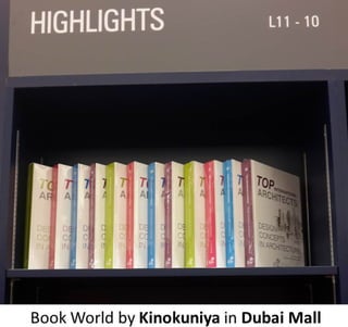 Book "Design Concepts in Architecture" at Kinokuniya in Dubai Mall