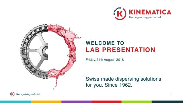 kinematica laboratory presentation 2018 laboratory presentation