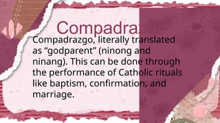 Compadrazgo Example Kinship and Family Relation Lesson 1 UCSP | PPTX