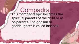 Compadrazgo Example Kinship and Family Relation Lesson 1 UCSP | PPTX
