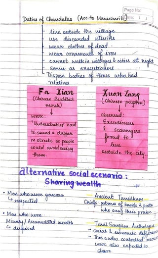 History chapter 3-Kinship, caste and class | PDF