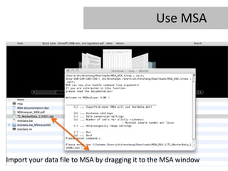 Use MSA




Import your data file to MSA by dragging it to the MSA window
 