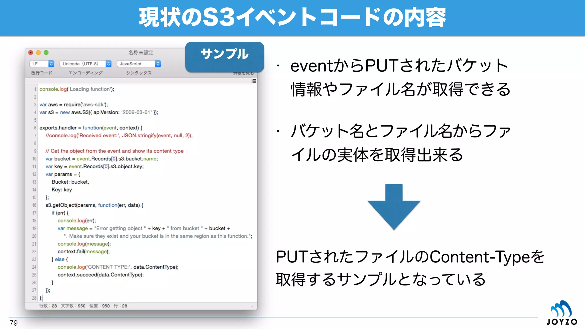 Lambda関数の記述について
 
