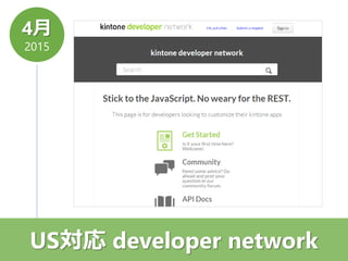 4月
2015
US対応 developer network
 