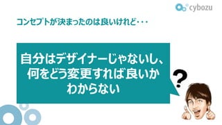 コンセプトが決まったのは良いけれど・・・
自分はデザイナーじゃないし、
何をどう変更すれば良いか
わからない
 