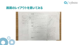 画面のレイアウトを書いてみる
 