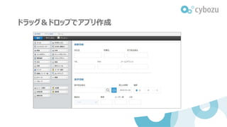 ドラッグ＆ドロップでアプリ作成
 