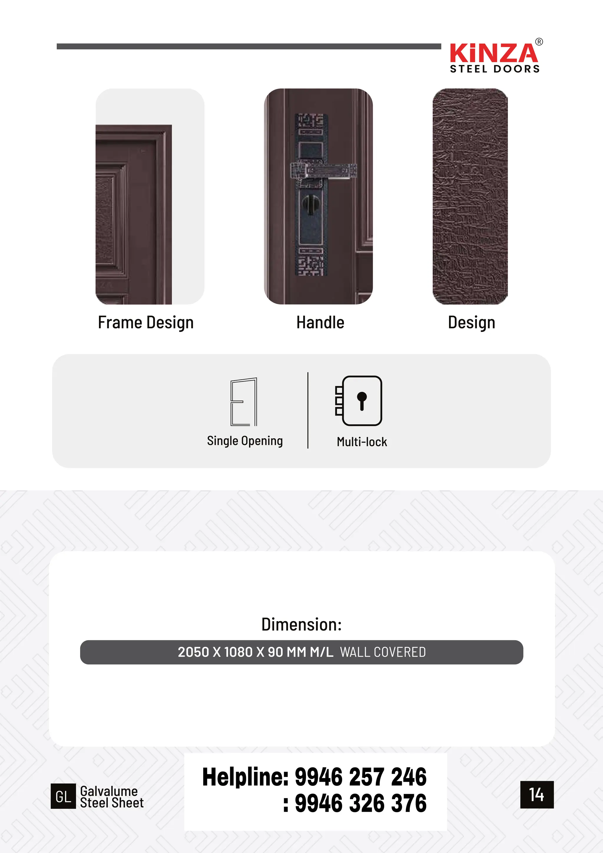 Kinza Steel Door Price List with Catalogue | PDF