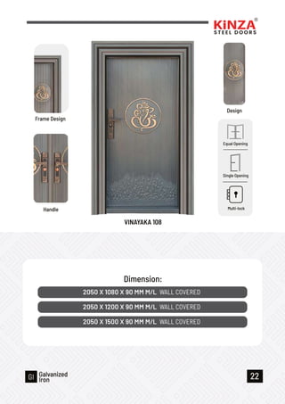 Kinza Steel Door Price List with Catalogue | PDF