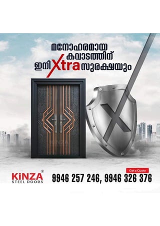 Kinza Steel Doors Available In Kozhikode, Malappuram and Kannur