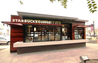 Kiosk Exterior Starbucks