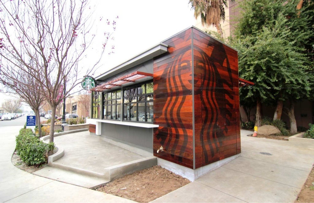 Kiosk Exterior Starbucks