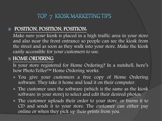 kiosk - is consistent button positioning more... Kiosk marketing | PPSX