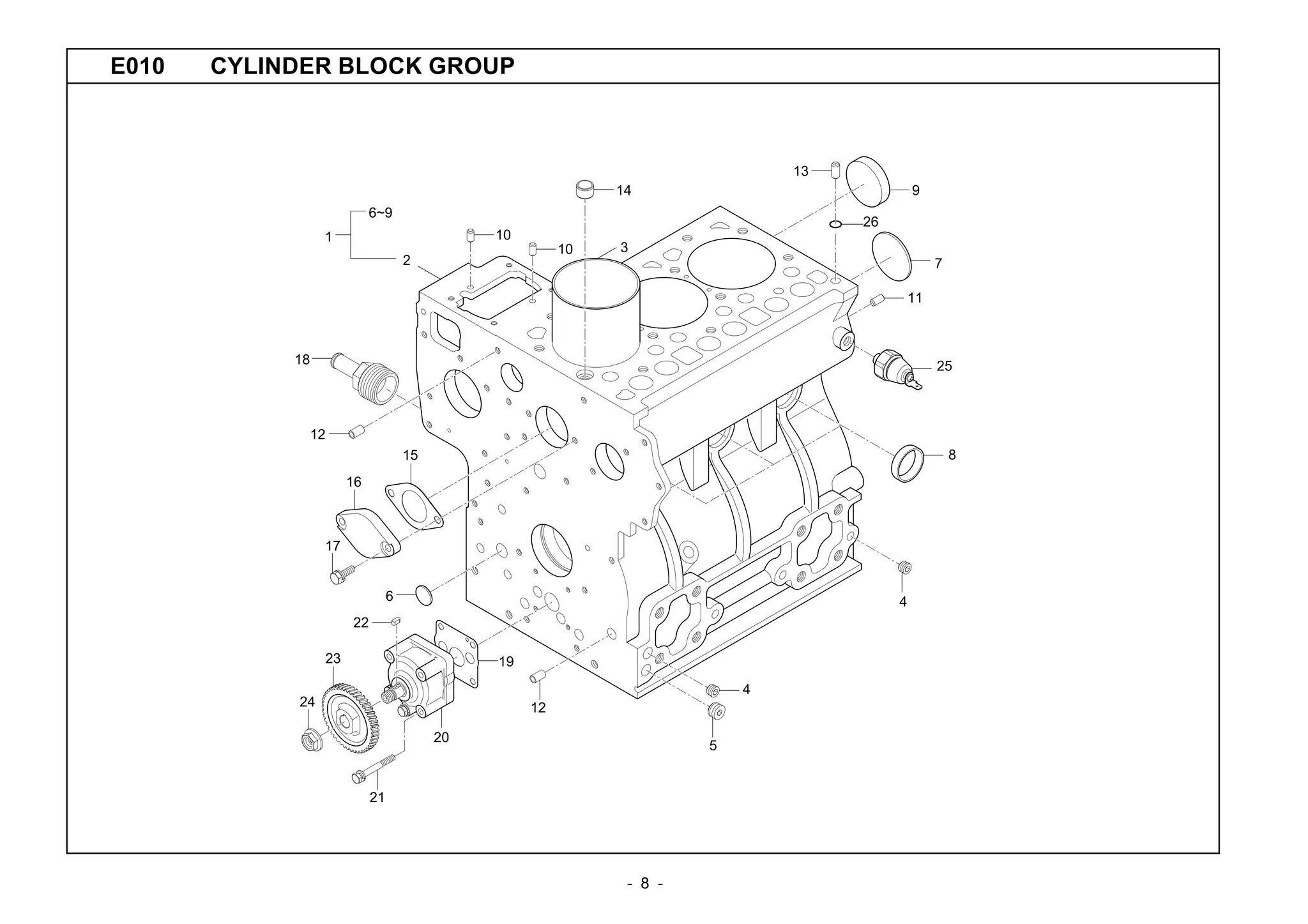 Kioti daedong ck20 tractor parts catalogue manual PDF