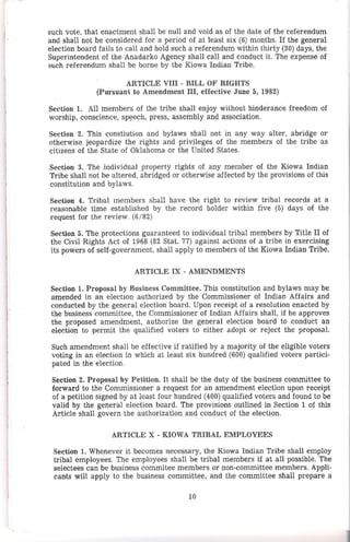 Kiowa constitutionandbylaws