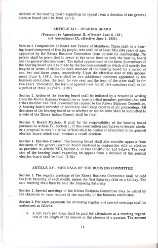 Kiowa constitutionandbylaws