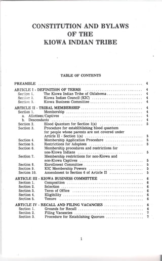 Kiowa constitutionandbylaws
