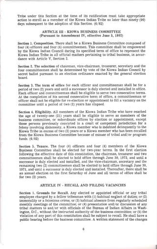 Kiowa constitutionandbylaws