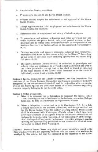 Kiowa constitutionandbylaws