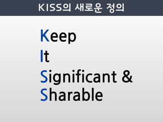 Keep
It
Significant
Sharable
 