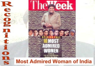 Most Admired Woman of India
 