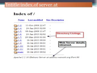 Intitle:index.of server.at
 