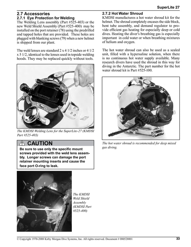 Kirby superlite_27_dive_helmet_manual