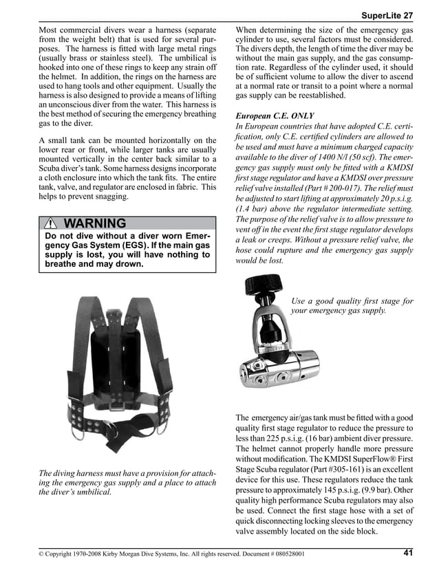 Kirby superlite_27_dive_helmet_manual