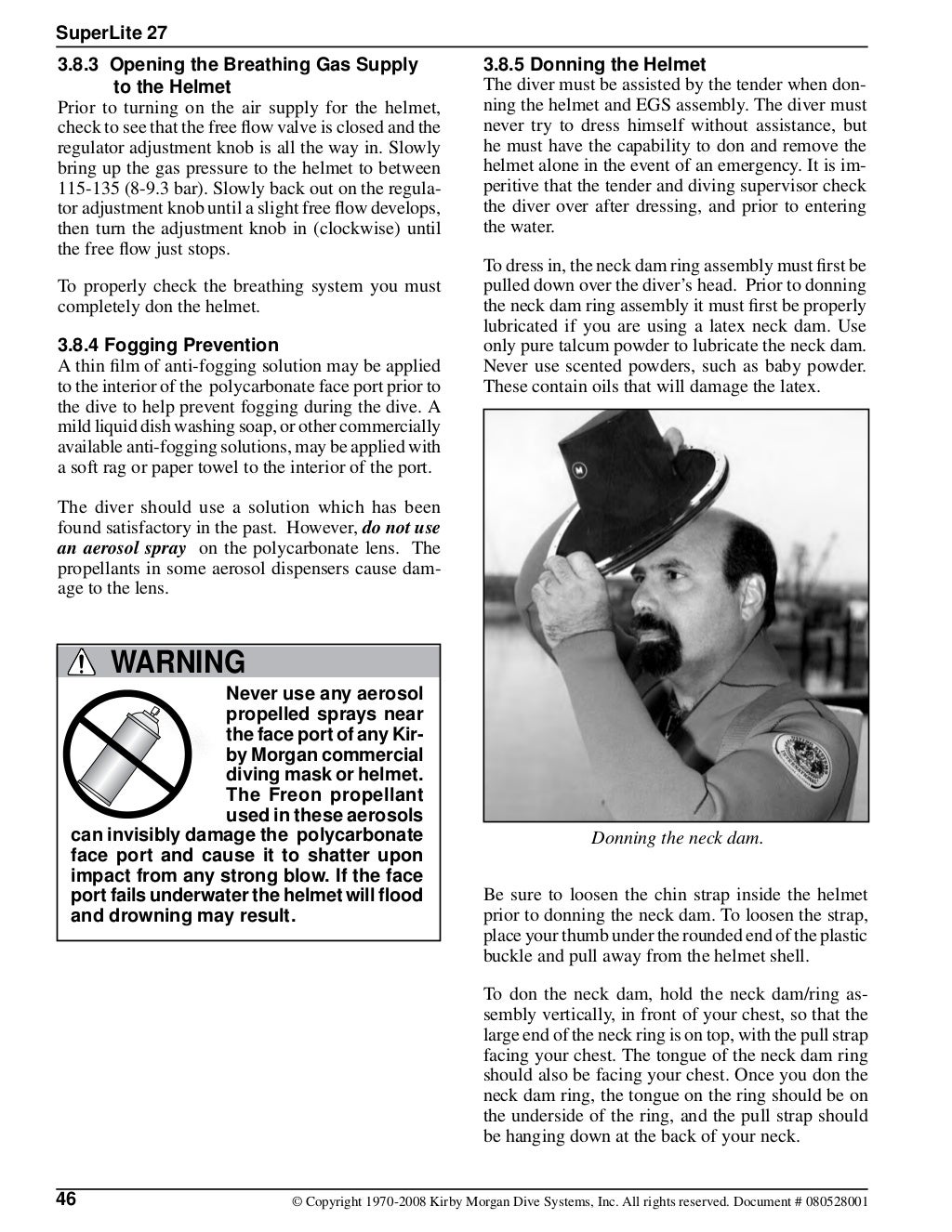 Kirby superlite_27_dive_helmet_manual