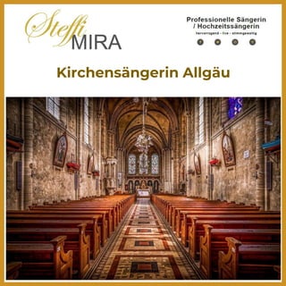 Kirchensängerin Allgäu
Sängerin / Hochzeitssängerin für die Schweiz ✅ Partyband/
Hochzeitsband in der Schweiz und seine Kantone Zürich, Sankt Gallen,
Winterthur, Sankt Gallen, Schaffhausen.
Es ist mir immer wieder aufs Neue eine Ehre als Hochzeitssängerin
Schweiz in die Schweiz reisen zu dürfen, zumal ich dieses Land sowohl
schätzen und lieben gelernt habe. Soviel soll gesagt sein, und gerade
deshalb berichte ich davon, denn…
 