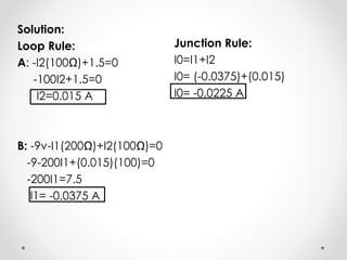 Kirchhoff’s rules | PPTX