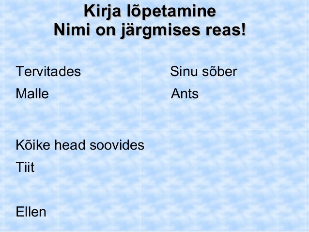 kuidas