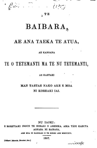 Kiribati bible