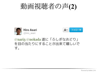 動画視聴者の声(1)




             Powered by Rabbit 2.0.6
 