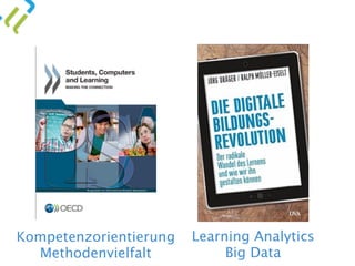 Learning Analytics 
Big Data
Kompetenzorientierung 
Methodenvielfalt
 