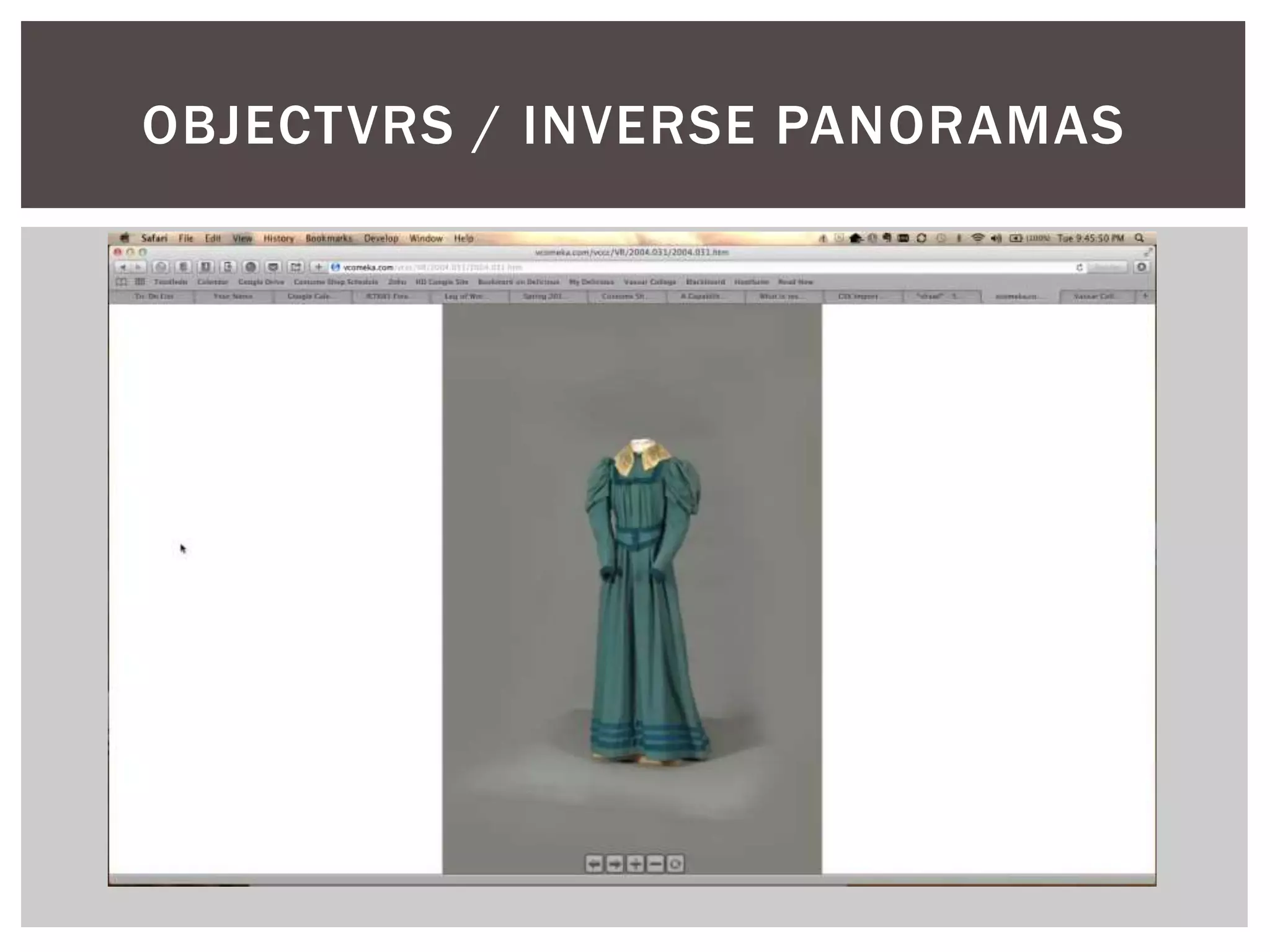 OBJECTVRS / INVERSE PANORAMAS 
 