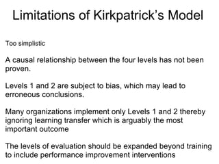 Donald Kirkpatrick Born March 15, 1924, in Richland Center, WI Education: University of Wisconsin-Madison, B.B.A., 1948, M.B.A., 1949, Ph.D., 1954 Memberships: ASPA, ASTD (president, 1975) Career status: Professor emeritus, University of Wisconsin-Madison.  Consultant to business and government.  Publications: Numerous including  Evaluating Training Programs: The Four Levels,  2006 (first edition,1994)   Source: Contemporary Authors Online (2009) . Donald Kirkpatrick.  Retrieved September 14, 2009, from http://go.galegroup.com/ps/start.do?p=LitRG&u=litedi      Photo credit: Unknown     