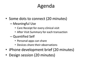 AgendaSome dots to connect (20 minutes)