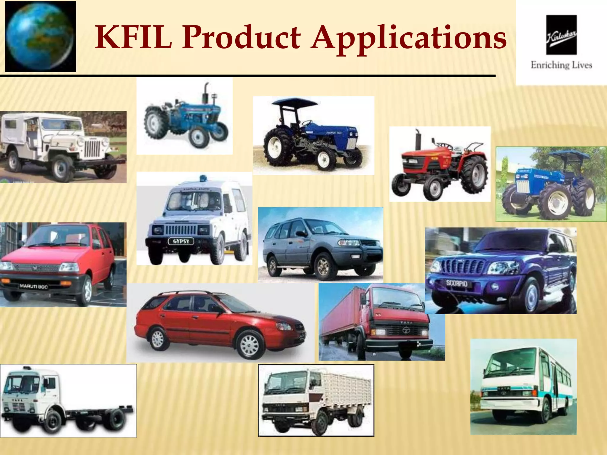 KFIL Product Applications
 