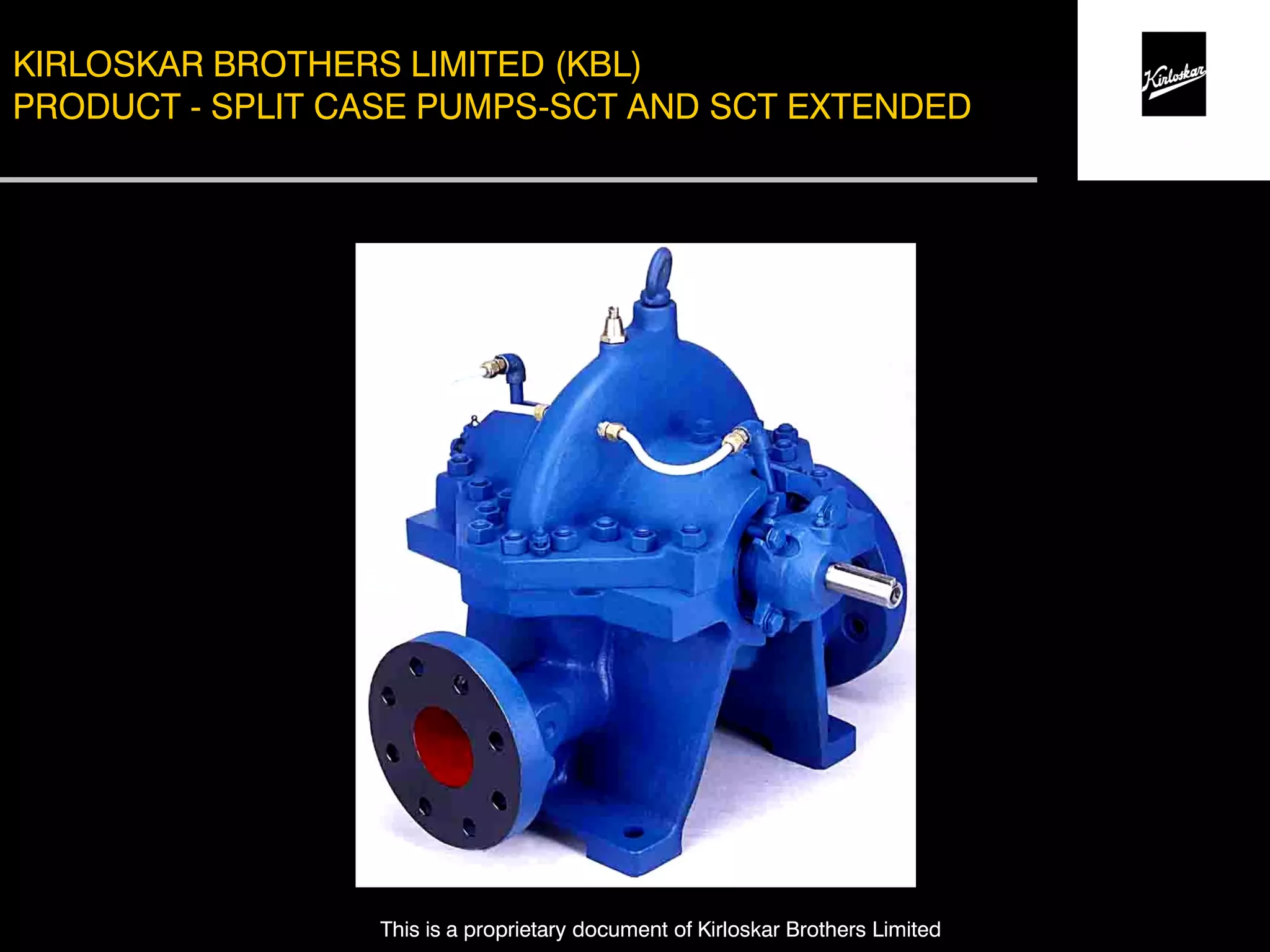Kirloskar split case pumps | PPT
