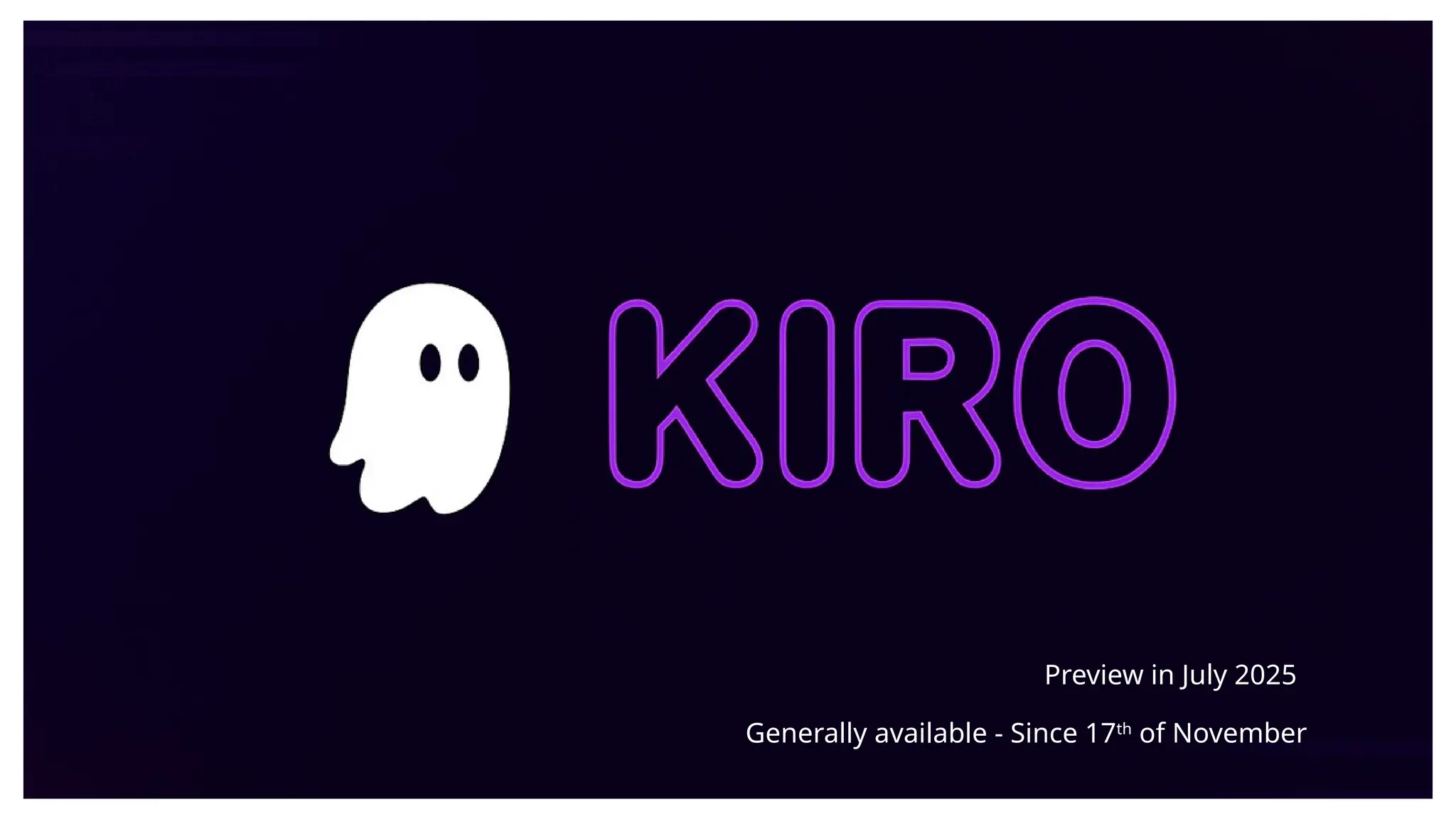 Preview in July 2025
Generally available - Since 17th
of November
 