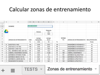 Calcular zonas de entrenamiento
 