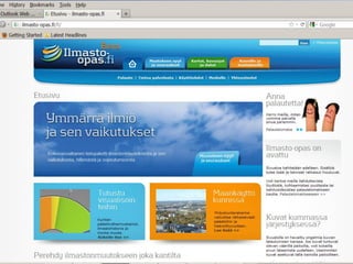 22.5. Ilmastotiedot – mittaus ja skenaariot,