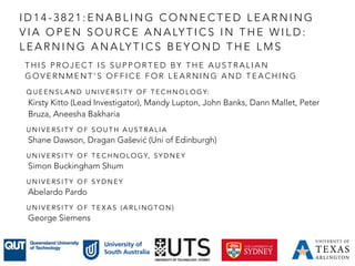 Data Interoperability for Learning Analytics and Lifelong Learning