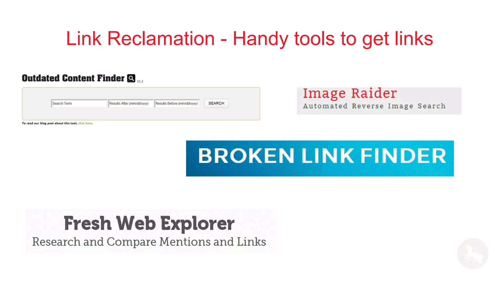 Link Reclamation - Handy tools to get links
 