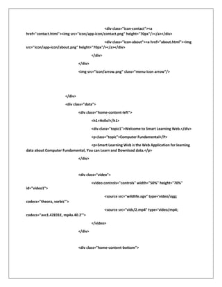Kirtesh Khandelwal,Project on HTML and CSS ,Final Year BCA , Dezyne E ...