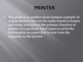 The State Printer Example what is Printer and their types with examples | PPTX
