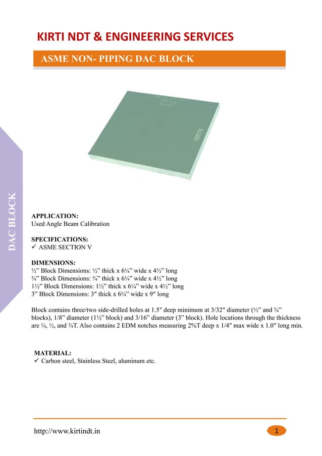 DAC Calibration blocks